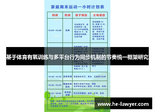 基于体育有氧训练与多平台行为同步机制的节奏统一框架研究